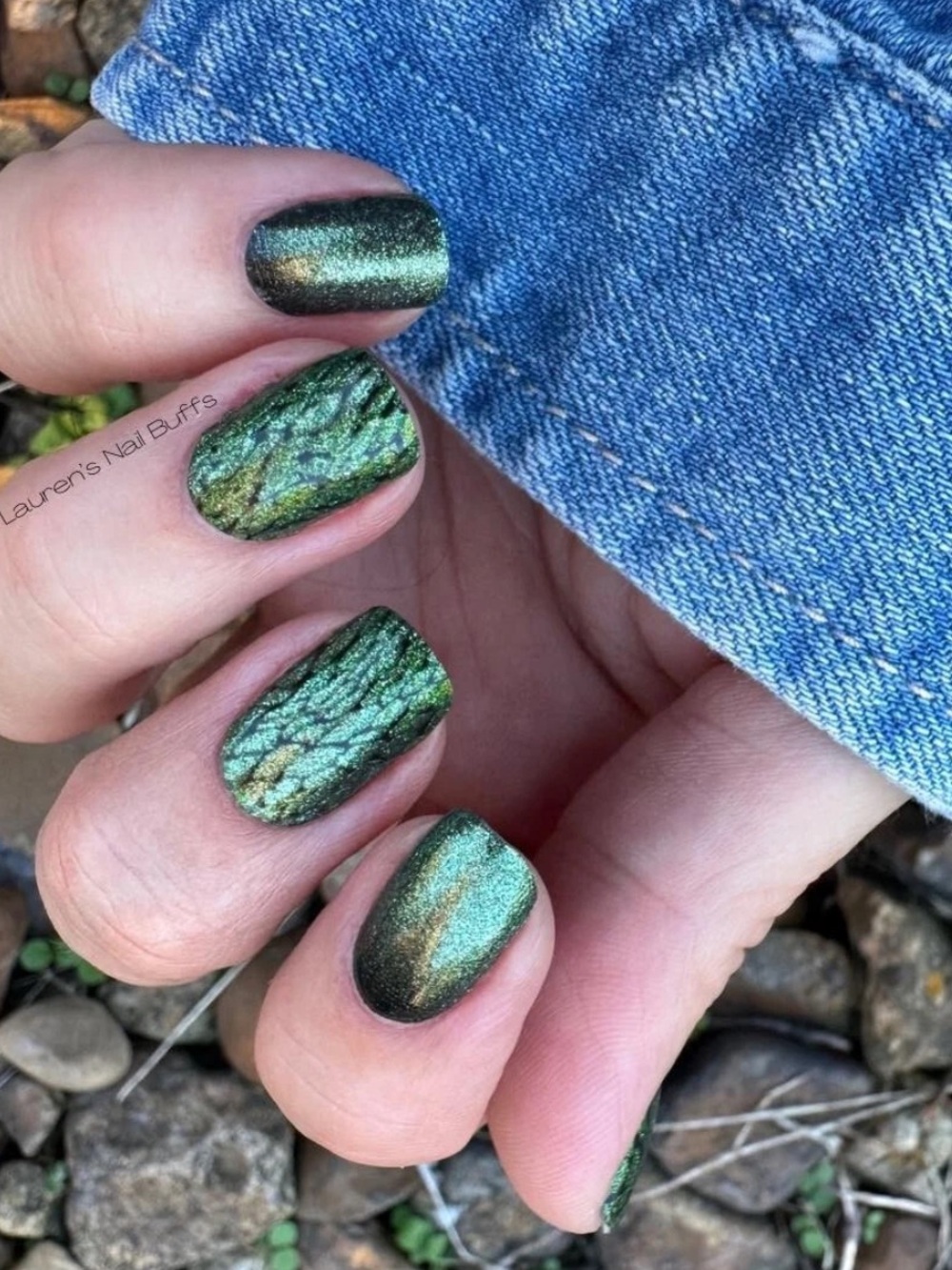 *Exclusive* Color Street: Serpent’s Spell | Green Snakeskin Halloween Scale